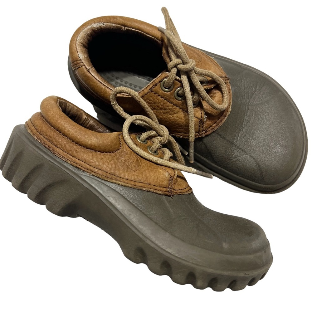 Crocs Axel islander Pitcrew youth junior 1 little kids brown